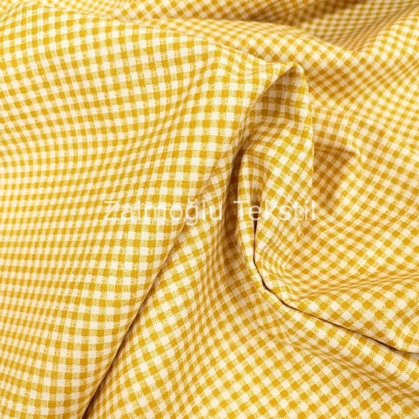 Kare Desen Poplin Kumaş