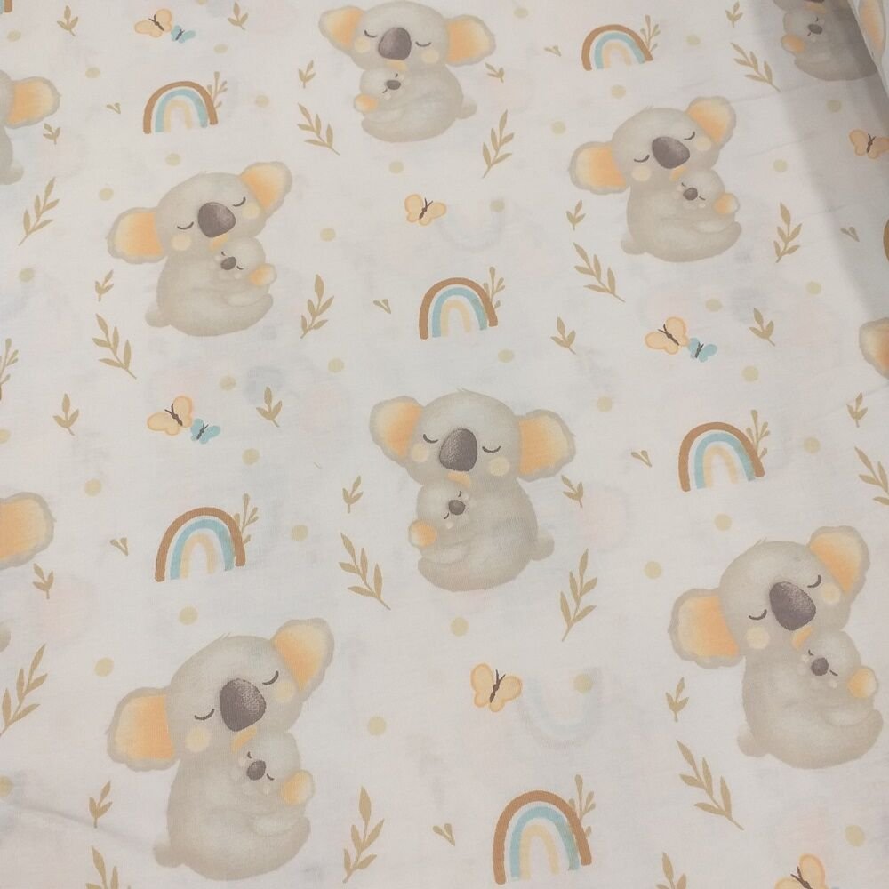 Koala Desenli Poplin Kumaş
