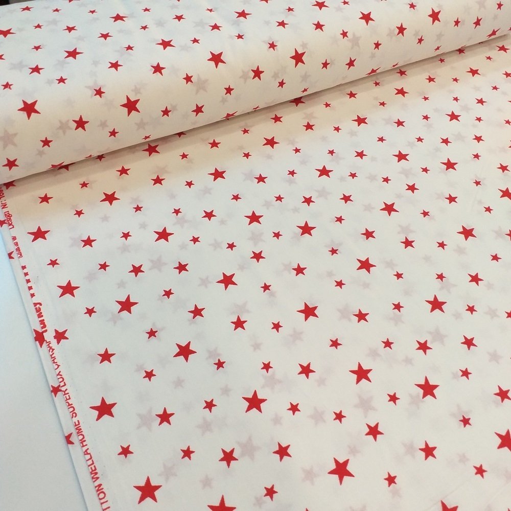 Yıldız Poplin Kumaş (Cotton Poplin-Stars)
