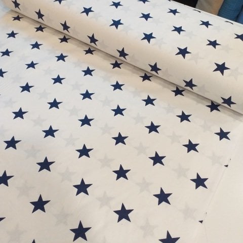 Yıldız Poplin Kumaş (Cotton Poplin-Stars)