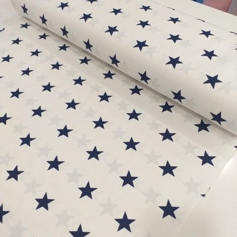 Yıldız Poplin Kumaş (Cotton Poplin-Stars)