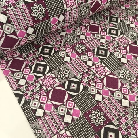 Geometrik Desen Raşel Kumaş