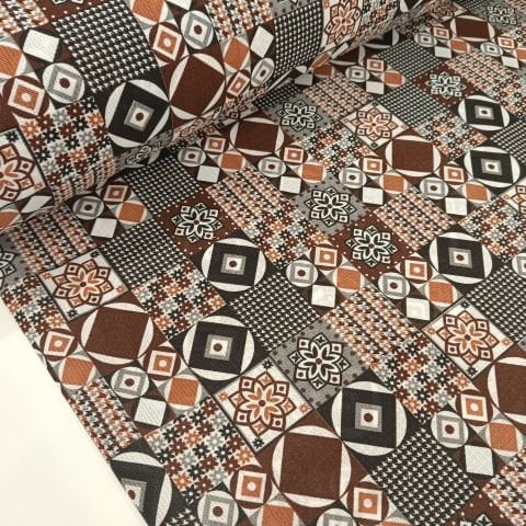 Geometrik Desen Raşel Kumaş