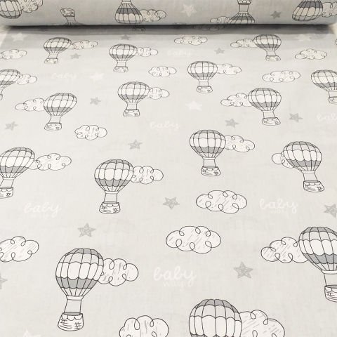 Balon Desenli Poplin Kumaş