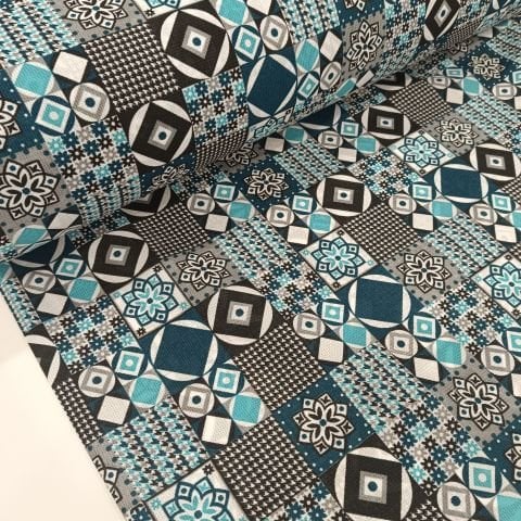 Geometrik  Desen Raşel Kumaş