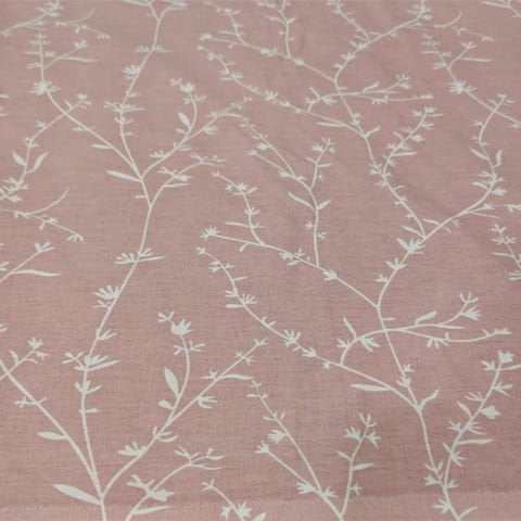 İnce Dal Desenli Poplin Kumaş