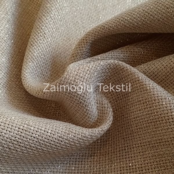 Etuval Linen Simli Keten Kumaş