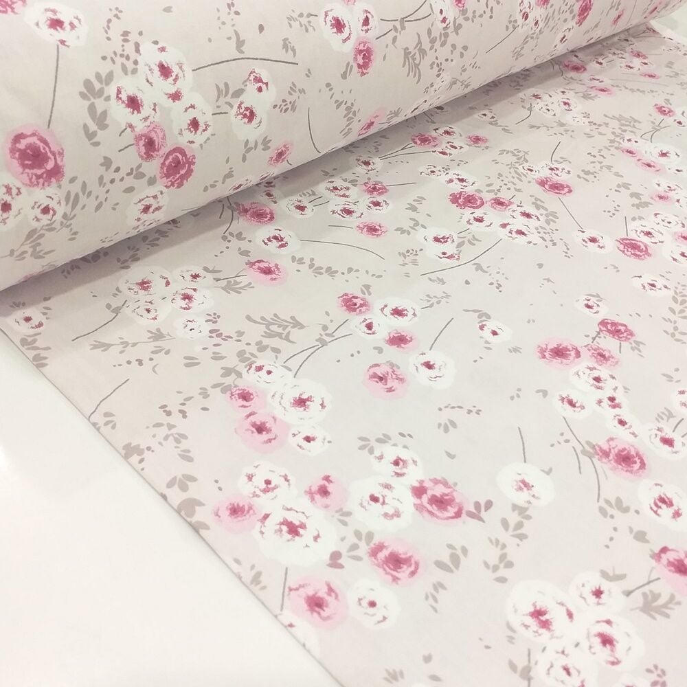 Çıtır Çiçek Desenli Poplin Kumaş