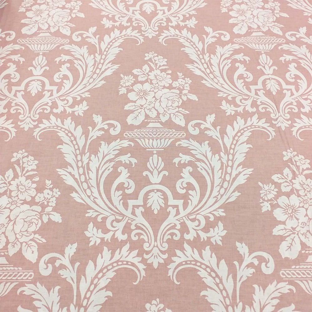 Damask Desenli Poplin Kumaş