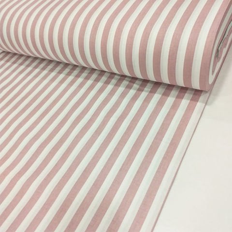 Çizgi Desenli Poplin Kumaş