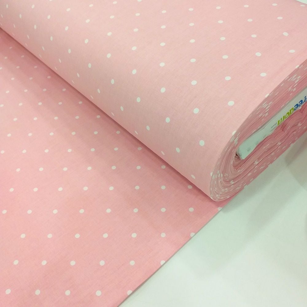 Puantiye Desen Poplin Kumaş