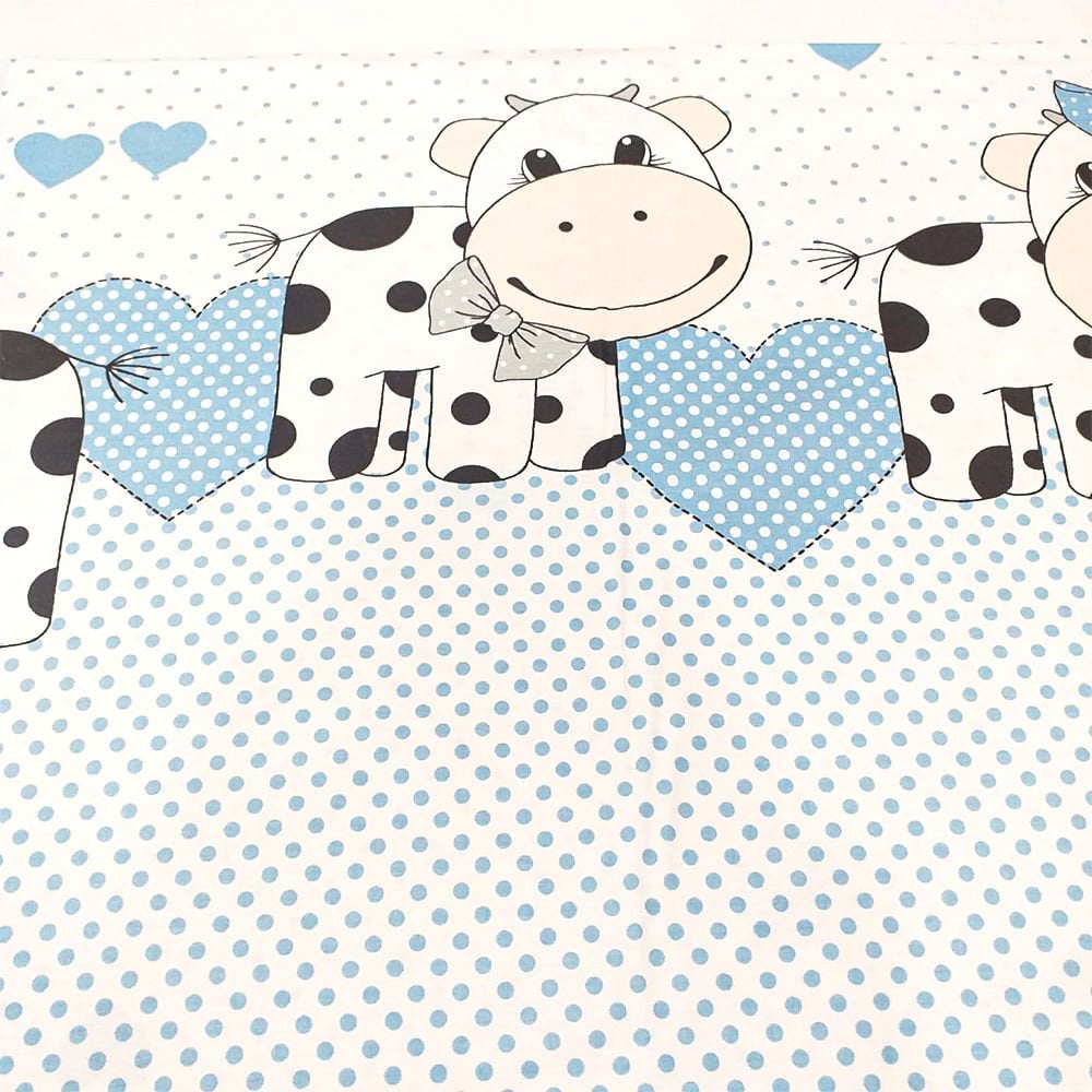 İnek Desenli Poplin Kumaş