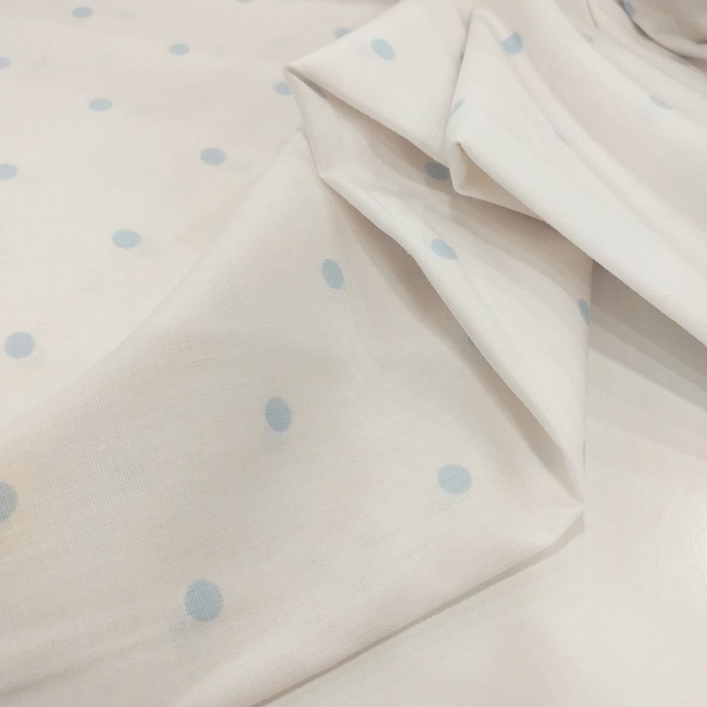 Puantiye Desen Poplin Kumaş
