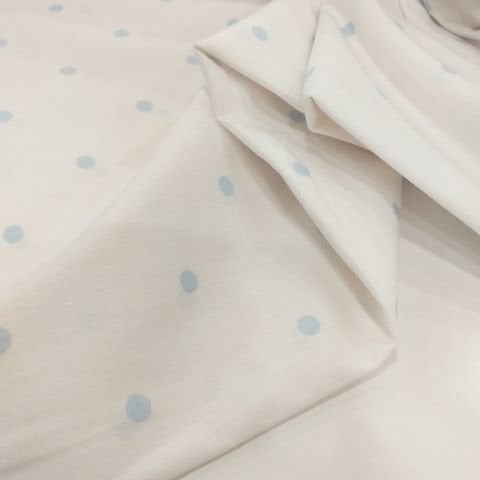 Puantiye Desen Poplin Kumaş