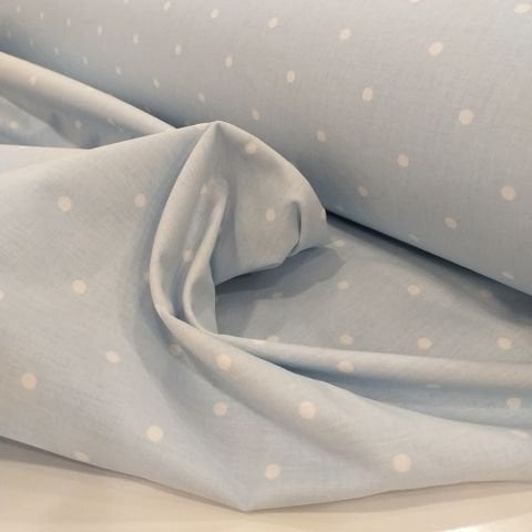 Puantiye Desen Poplin Kumaş