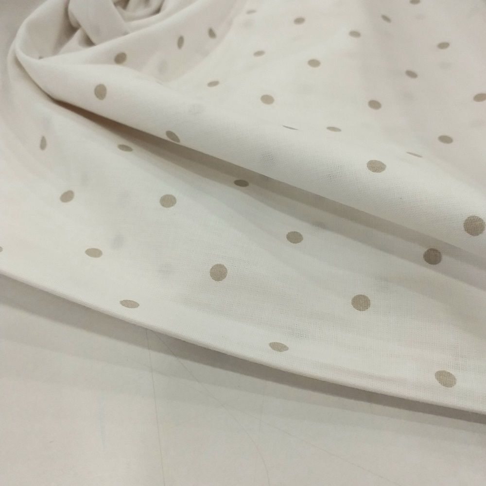 Puantiye Desen Poplin Kumaş