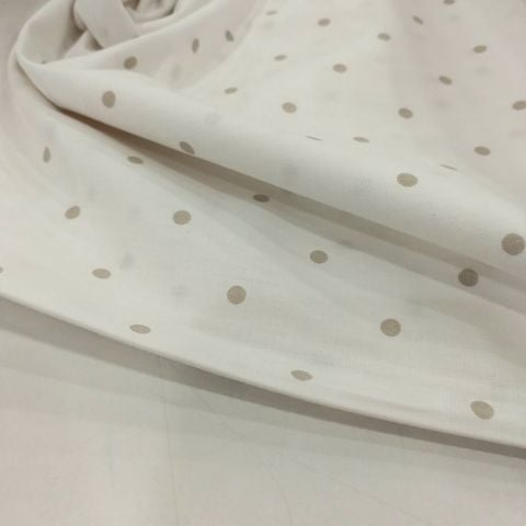 Puantiye Desen Poplin Kumaş