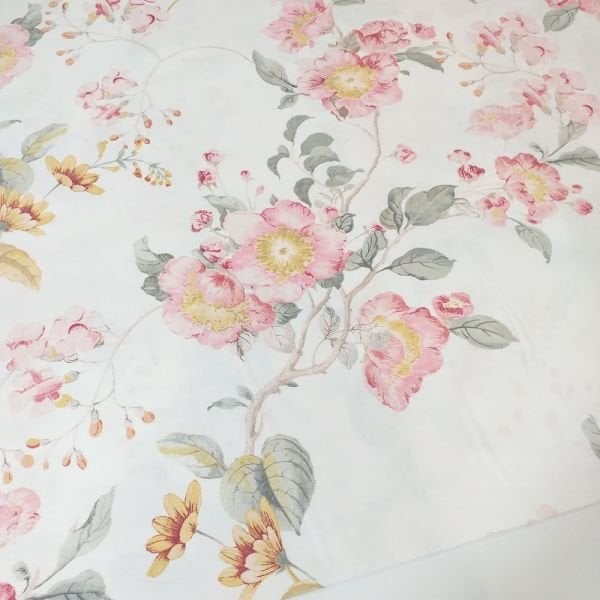Çiçek Desen Poplin Kumaş