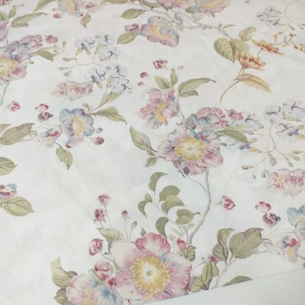 Çiçek Desen Poplin Kumaş