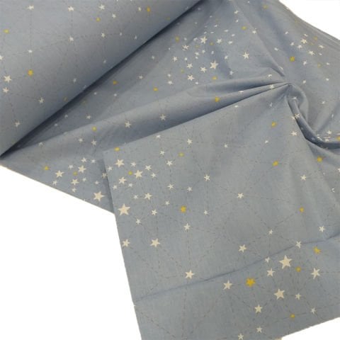 Samanyolu Desenli Poplin Kumaş