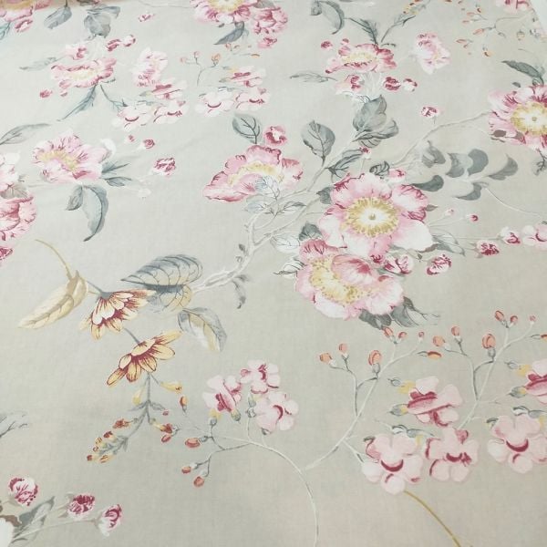 Çiçek Desen Poplin Kumaş