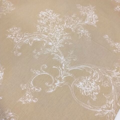 Damask Desenli Poplin Kumaş