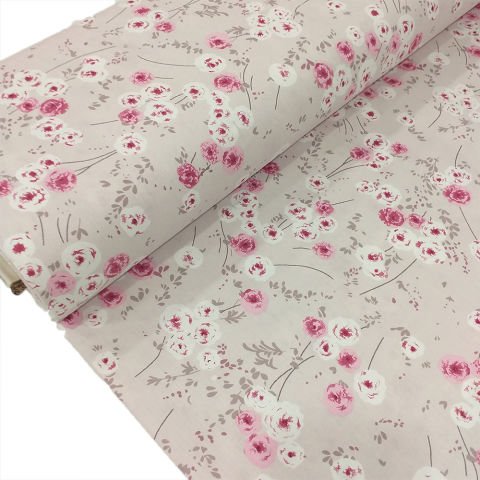 Çıtır Çiçek Desenli Poplin Kumaş
