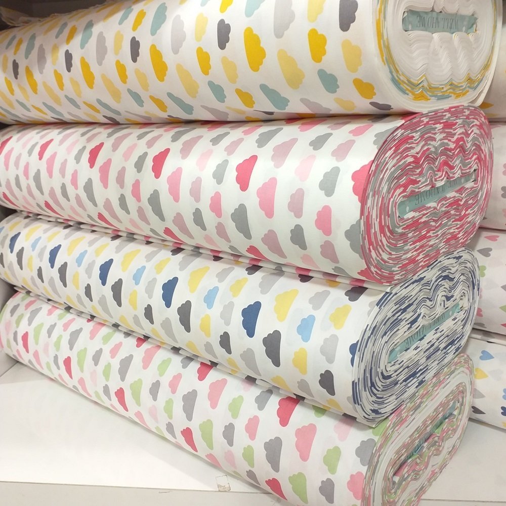 240 cm.Bulut Desen  Poplin Kumaş