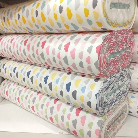 240 cm.Bulut Desen  Poplin Kumaş