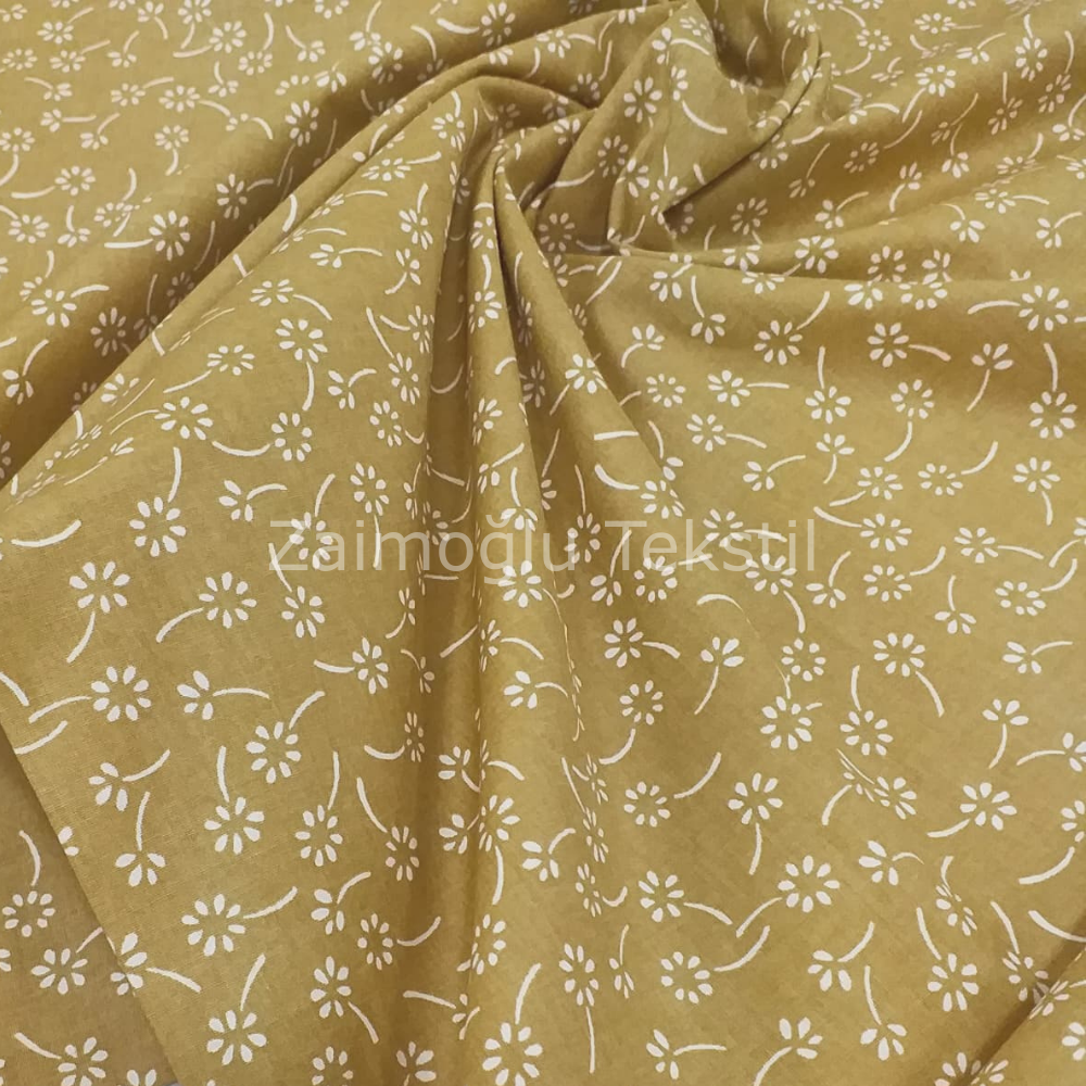 Çıtır Çiçek Desen Poplin Kumaş
