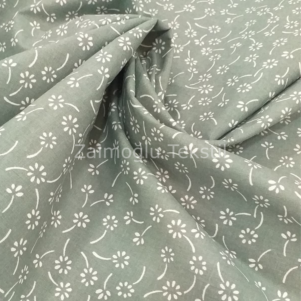 Çıtır Çiçek Desen Poplin Kumaş
