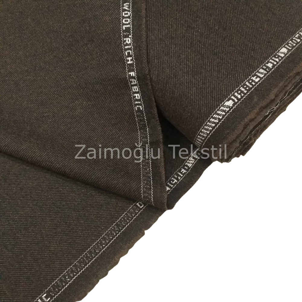 İpekiş Yünlü Kumaş - Balıksırtı Kahve