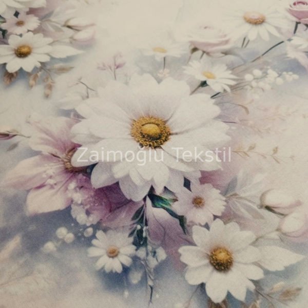 Dijital 3D Pigment Poplin Kumaş