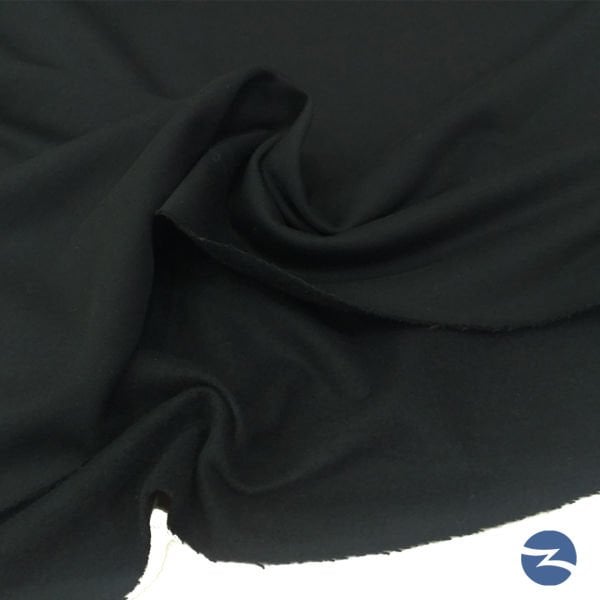 Üç İplik Şardonlu Penye Kumaş Siyah