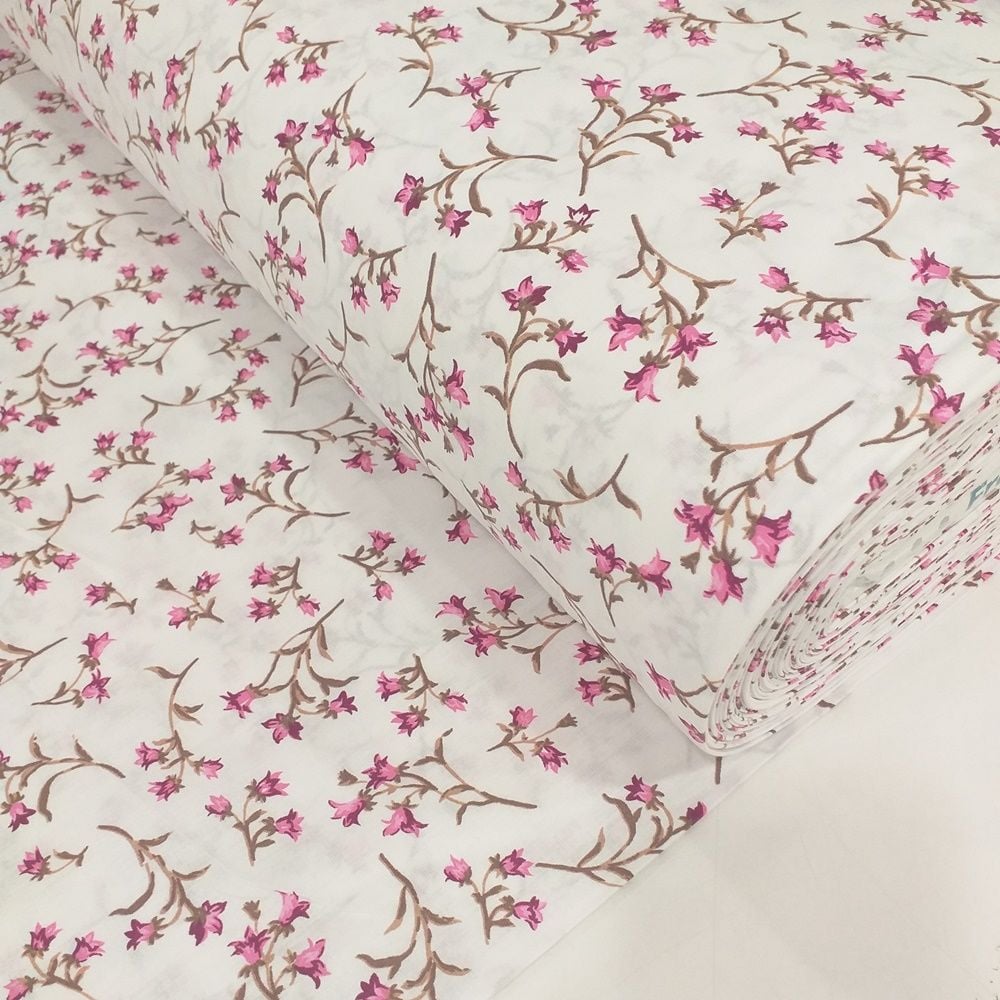 Gül Buketi  Poplin Kumaş