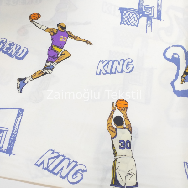 NBA King Poplin Kumaş