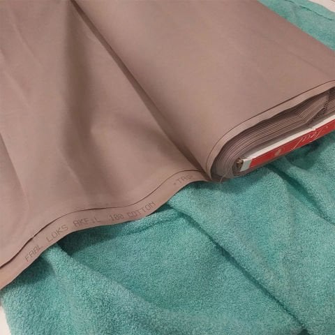 Düz Akfil Poplin Kumaş