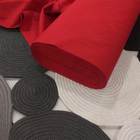 Düz Akfil Poplin Kumaş
