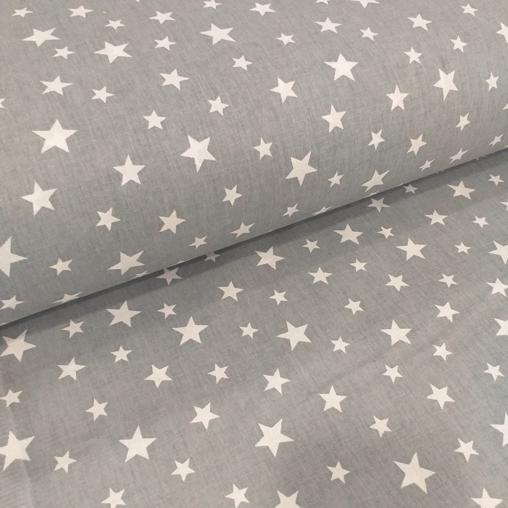 Yıldız Desenli Poplin Kumaş