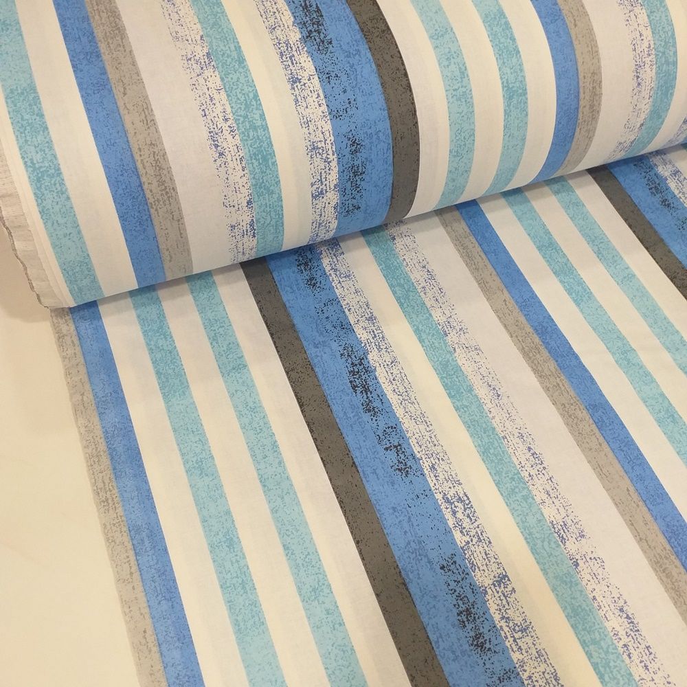 Çizgili Poplin Kumaş