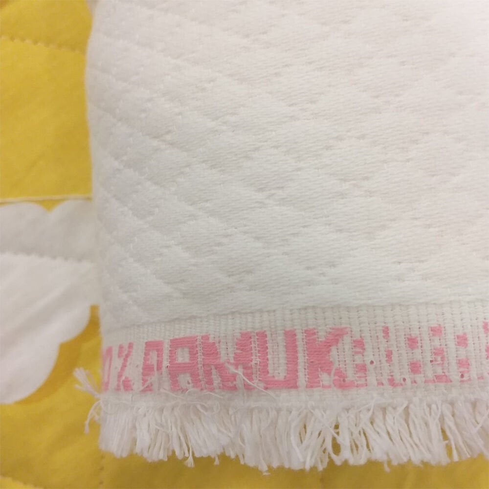 Lüks Pamuklu Kabartma Gonca Pike