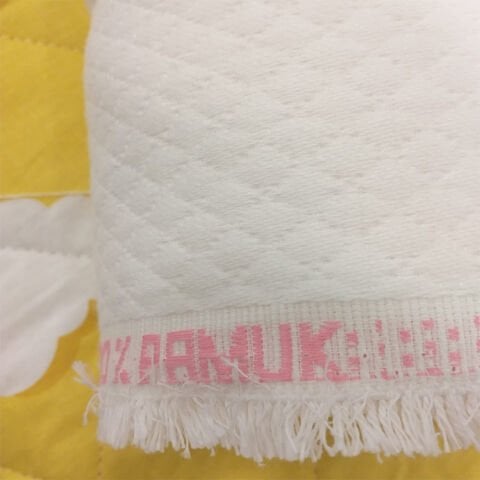 Lüks Pamuklu Kabartma Gonca Pike