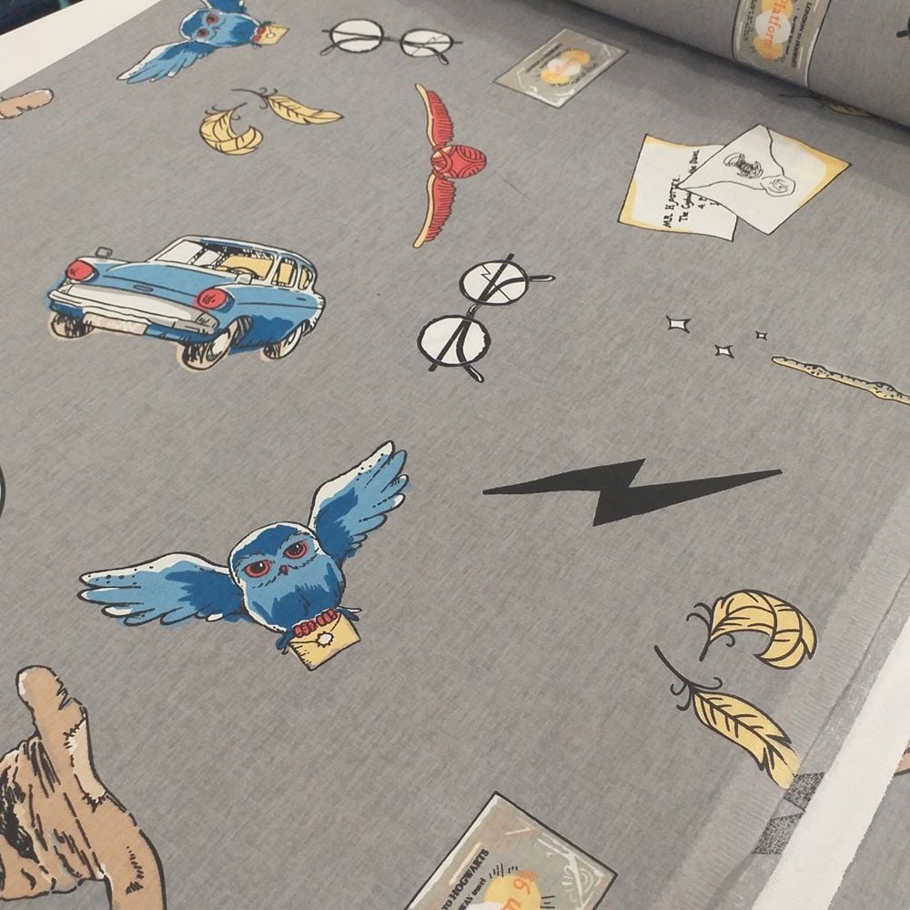 Harry Potter Desenli Poplin Kumaş