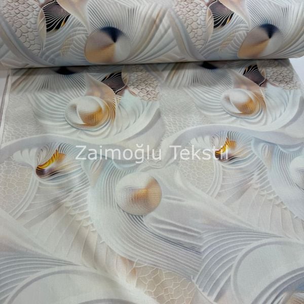 Dijital 3D Pigment Poplin Kumaş
