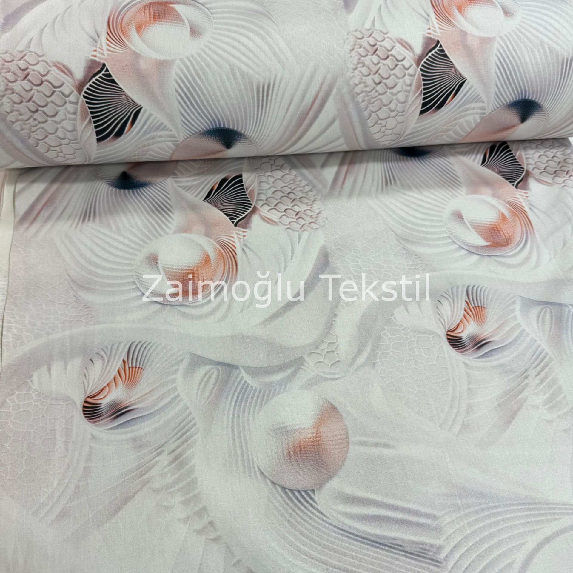 Dijital 3D Pigment Poplin Kumaş