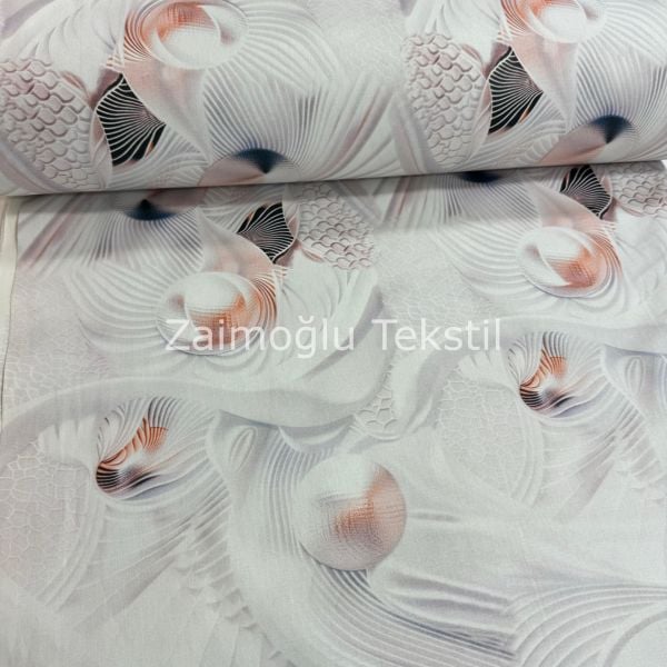 Dijital 3D Pigment Poplin Kumaş