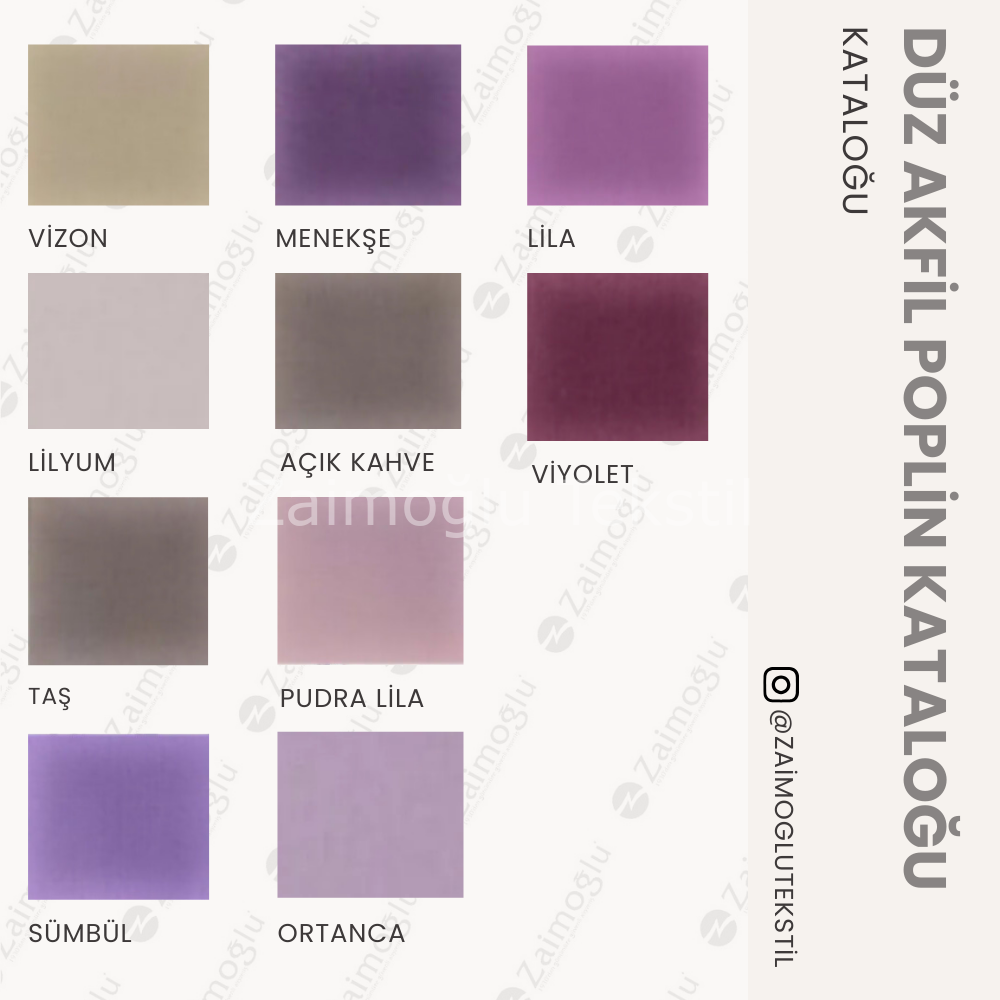 Düz Akfil Poplin Kumaş