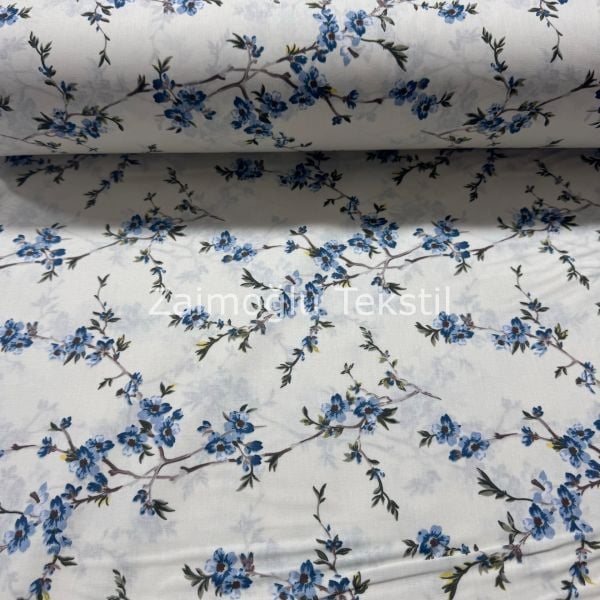Çiçek desen Poplin Kumaş
