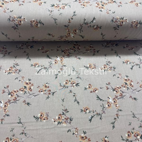 Çiçek desen Poplin Kumaş