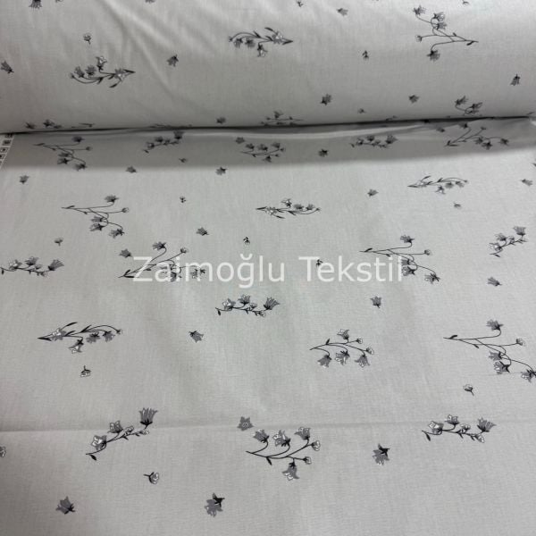 Poplin Kumaş Çiçek Desen